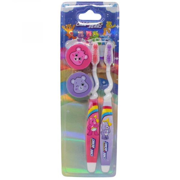 Care Bears Kids Toothbrush Soft with Cap 2CT